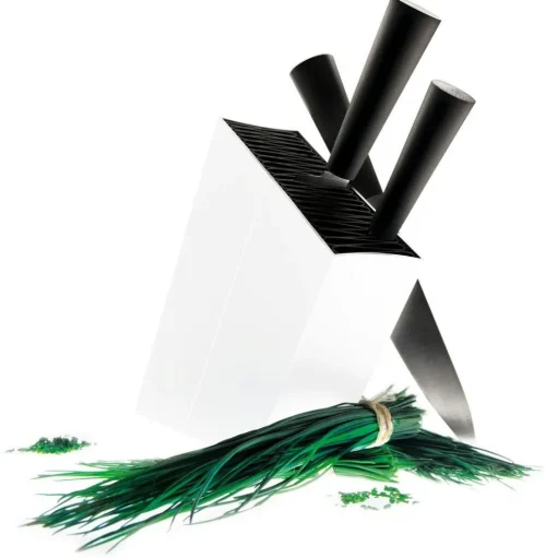 Knife Block Angled, Black
