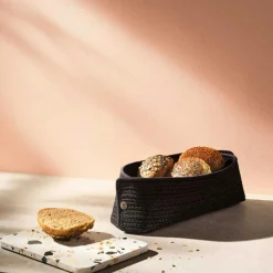 Knit-It Bread Basket, Black