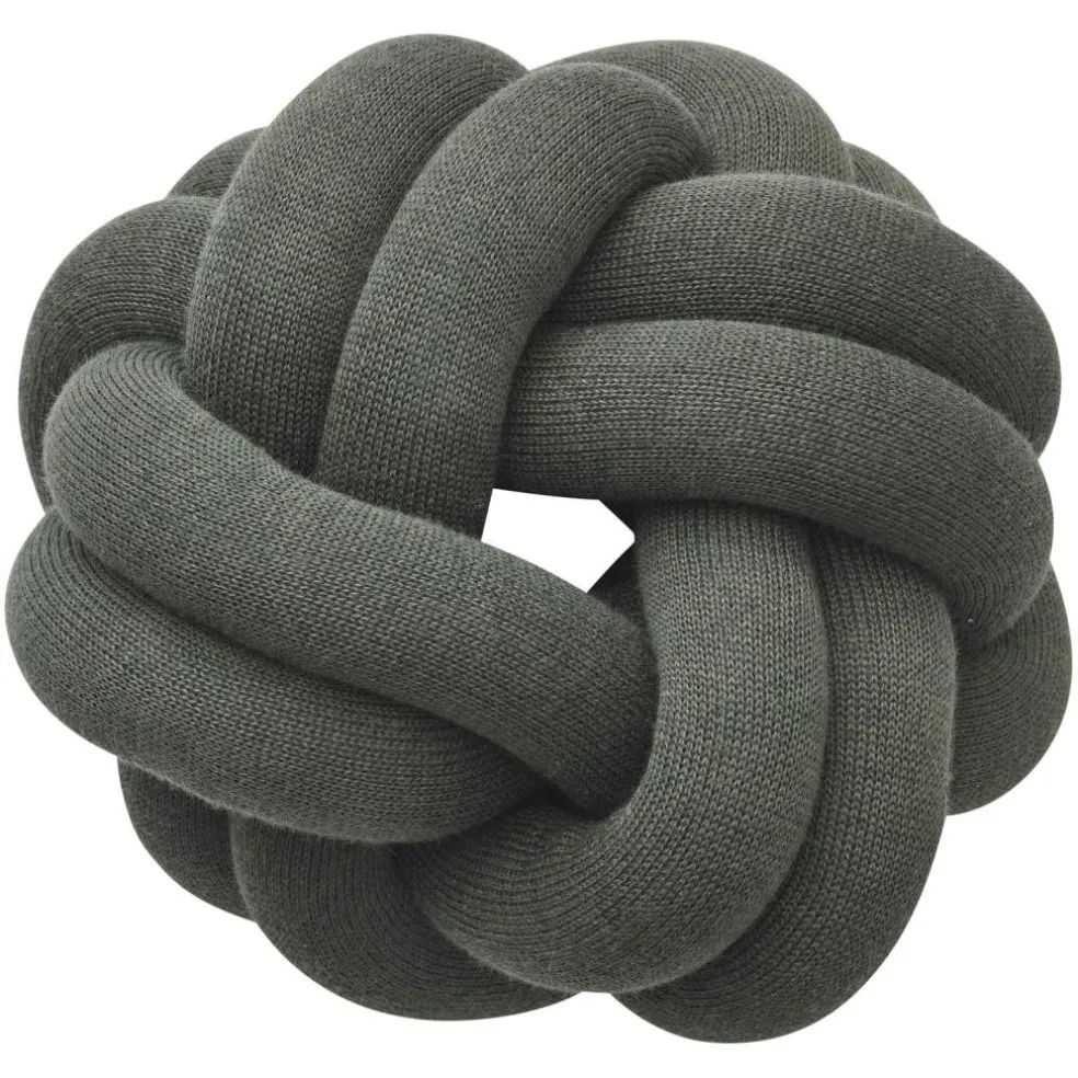Knot Cushion, Orange Red
