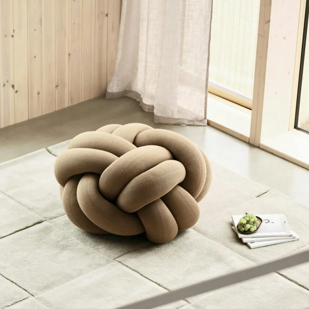Knot Cushion XL, Yellow