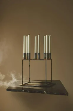 Kubus 8 Candle Holder, Black