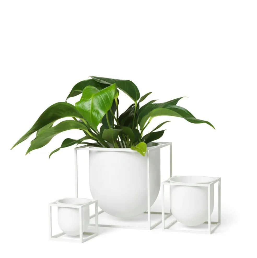 Kubus Flowerpot 23, White