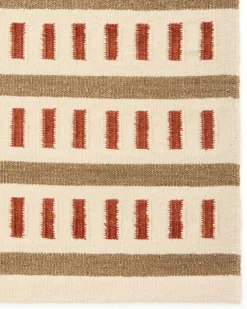 Ladakh Wool Rug 180x270 cm, Sky Blue / Light Beige