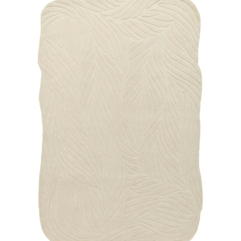 Leaf Wool Rug Off-white, 180x270 cm