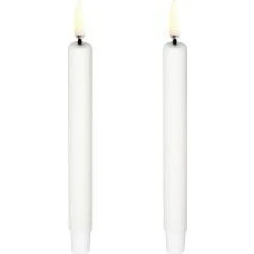 LED Mini Taper Candle Nordic White 2-pack, 1,3 x 13,8 cm