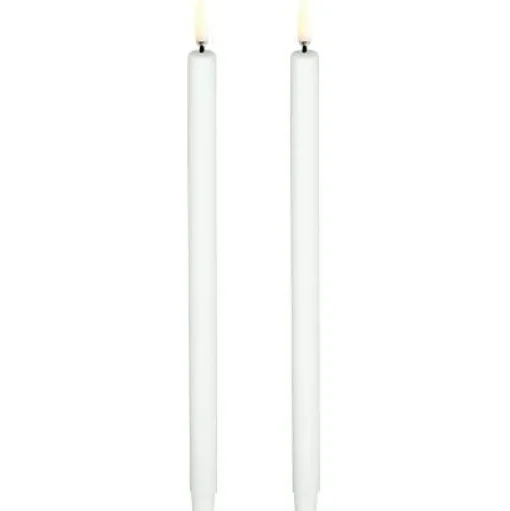 LED Mini Taper Candle Nordic White 2-pack, 1,3 x 13,8 cm