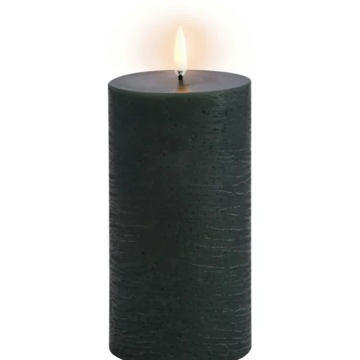 LED Pillar Candle 7,8 x 10,1 cm, Grey