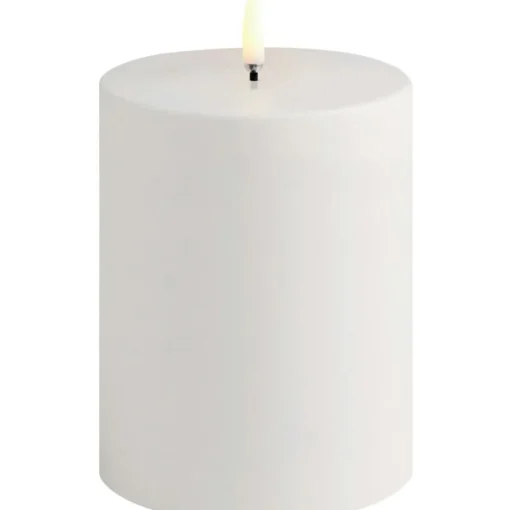 LED Pillar Candle Outdoor White, 10,1 x 7,8 cm