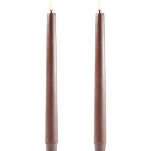 LED Taper Candle 2,3 x 25,5 cm, Grey