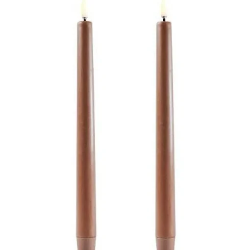 LED Taper Candle 2,3 x 25,5 cm, Grey