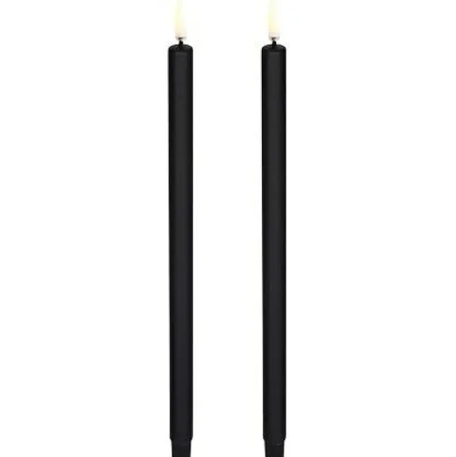 LED Taper Candle 2,3 x 25,5 cm, Grey