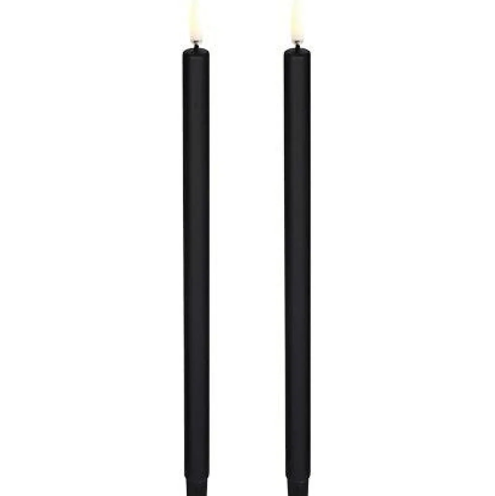 LED Taper Candle 2,3 x 25,5 cm, Grey