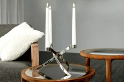 LED Taper Candle Nordic White 2,3x25,5 cm, 2-pack