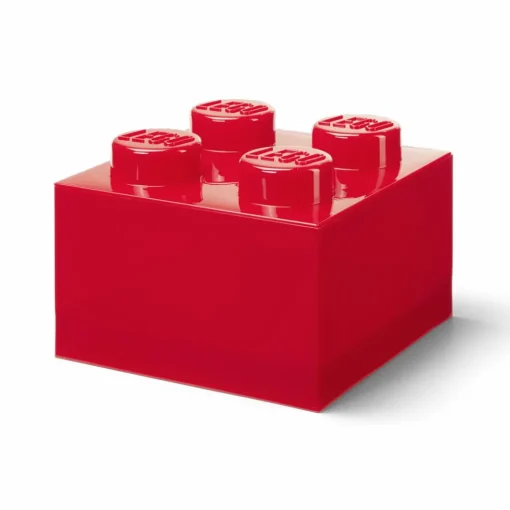LEGO® Brick Storage Box Translucent 4 Knobs, Glitter Translucent