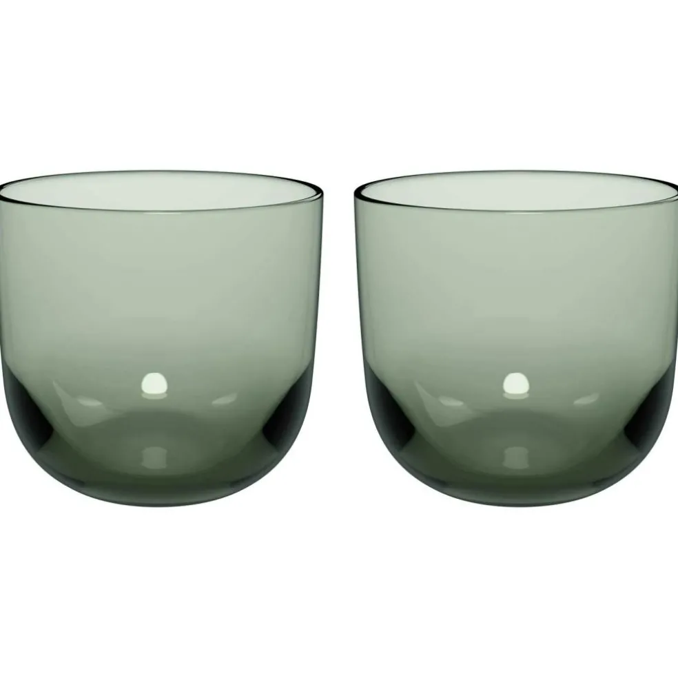 Like Water Glass 2-pack, Sage
