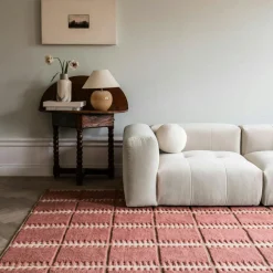 Lilly Wool Rug 180x270 cm, Claret Red