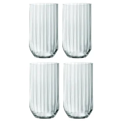 Linear Longdrink Glass 4-pack