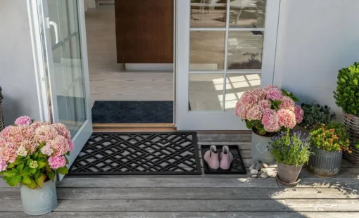 Lines Doormat 45x75 cm, Black