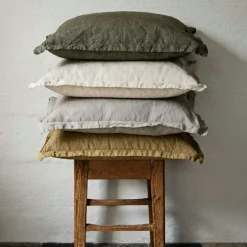 Linn Cushion Cover Grape Leaf Green, 40x60 cm