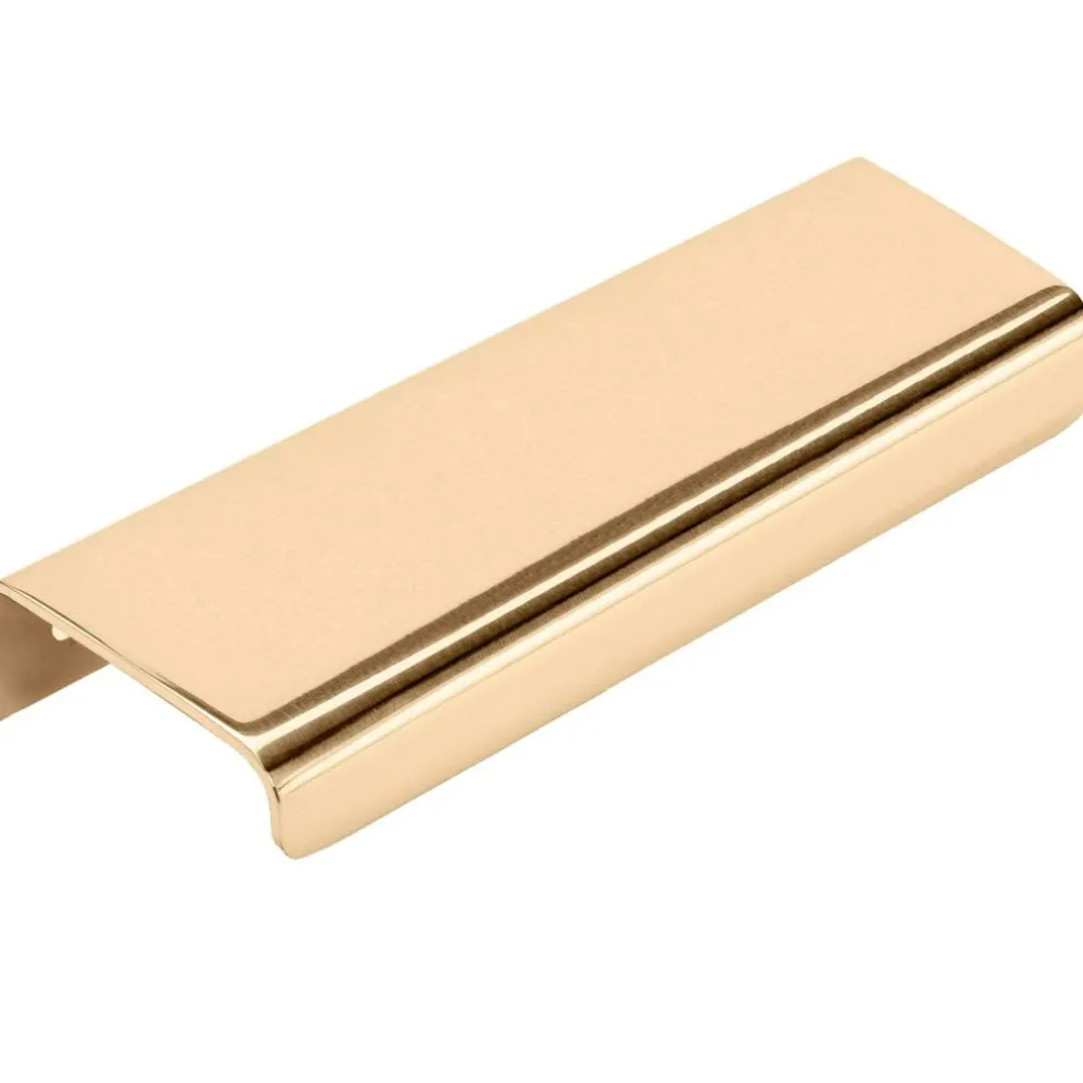Lip Handle CC 20 mm, Polished Brass