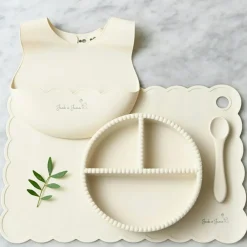 Little Bubble Childrens Tableware 2 Pieces, Glacier Grey