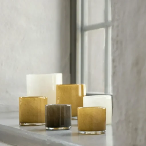 Lyric Candle Holder L, Dark Grey