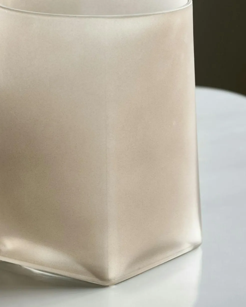 Made Candleholder 20 cm, Light brown