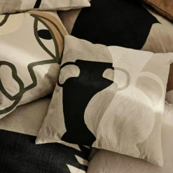 Manon Cushion Cover 50x50 cm, Black