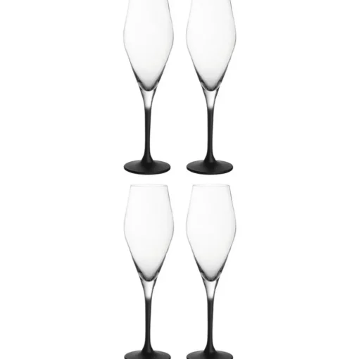 Manufacture Rock Champagne Glass 26 cl 4-pack, White