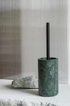 Marble Toilet Brush, Black/Grey