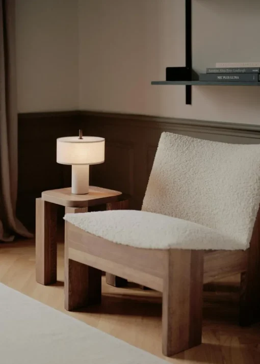 Margin Table Lamp Portable, Beige