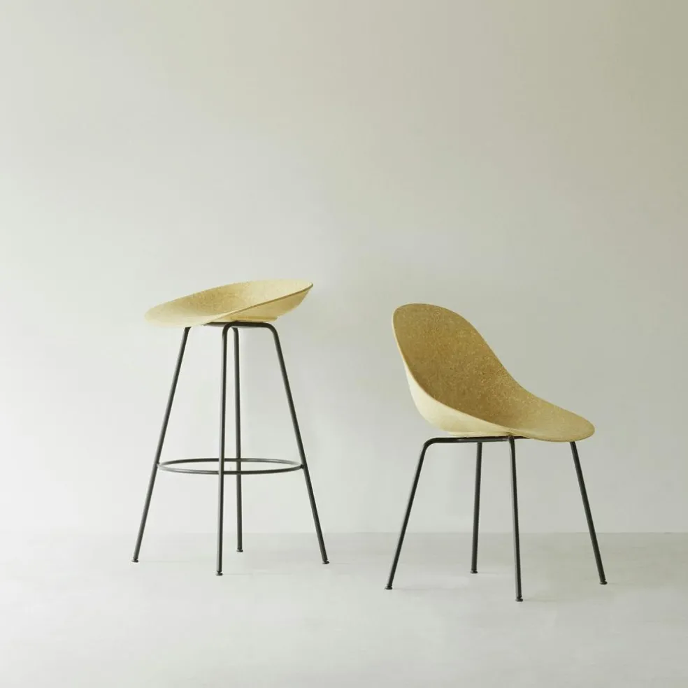Mat Barstool 65 cm, Seaweed / Cream