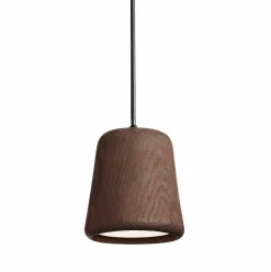 Material Pendant Lamp, Black/Smoked Oak