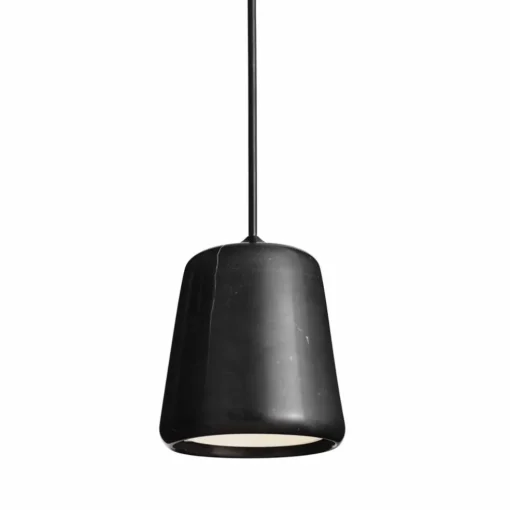 Material Pendant Lamp, Black/Smoked Oak