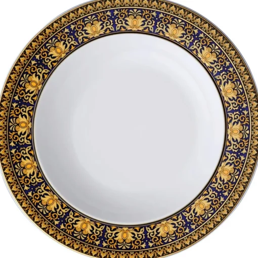 Medusa Blue Deep Plate, 22 cm
