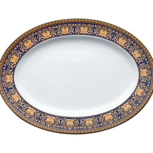 Medusa Blue Serving Dish, 34 cm