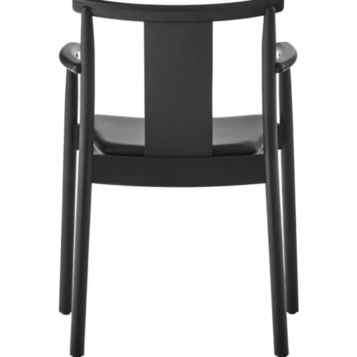 Merkur Armchair, Black Oak / Black Leather