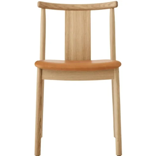 Merkur Dining Chair, Black Oak / Black Leather