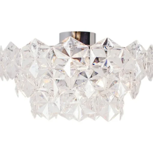 Monarque Flush Ceiling Light 50 cm, Black