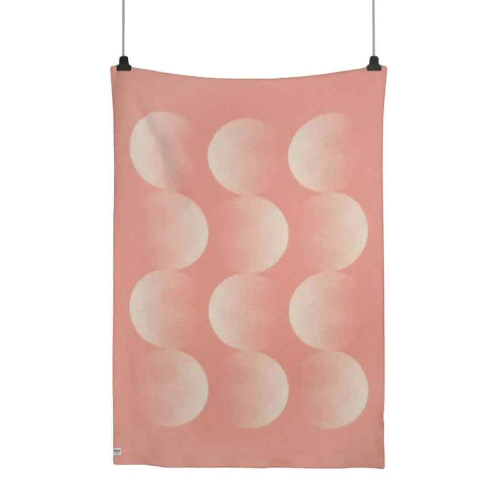 MOON Wool Plaid 135x200 cm, Rosy Sky
