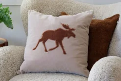 Moose Cushion Cover 50x50 cm, Tan