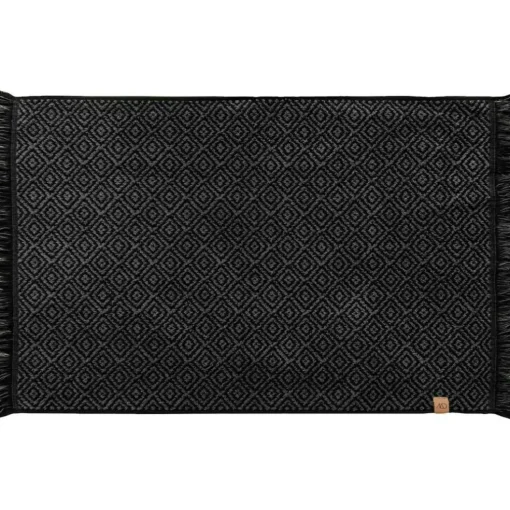 MOROCCO Bath Mat, Black / Grey