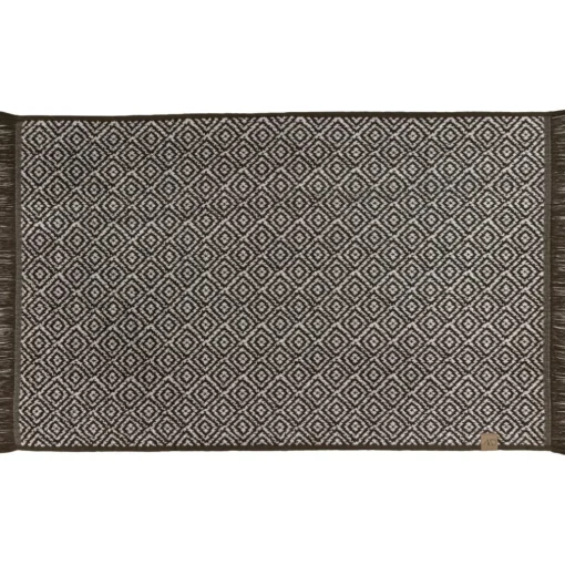 MOROCCO Bath Mat, Black / Grey