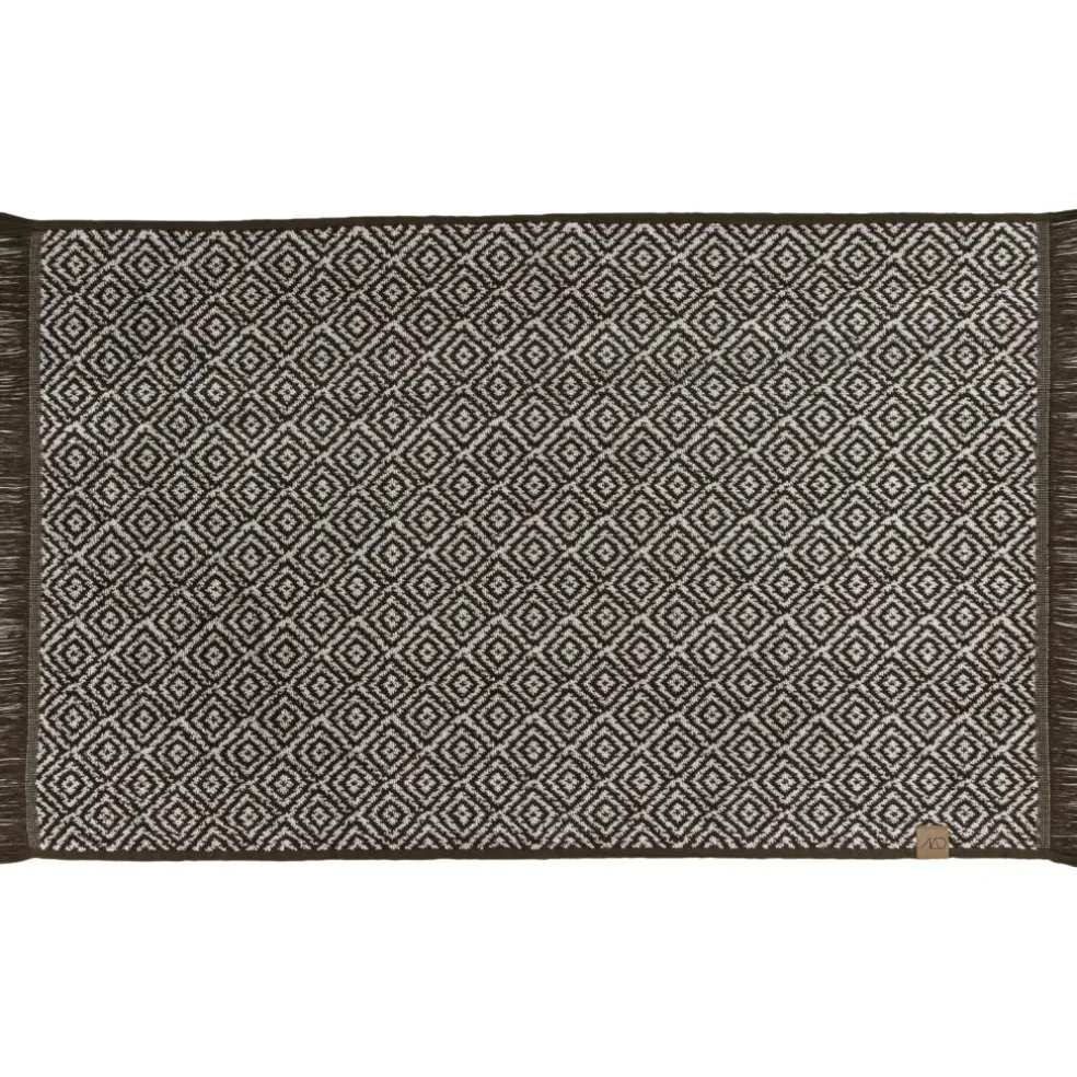 MOROCCO Bath Mat, Black / Grey