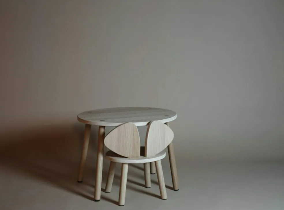 Mouse Children's chair (2-5 years), Matt lacquered Oak