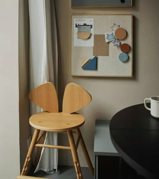 Mouse Junior Child Chair (3-9 years), White Ash