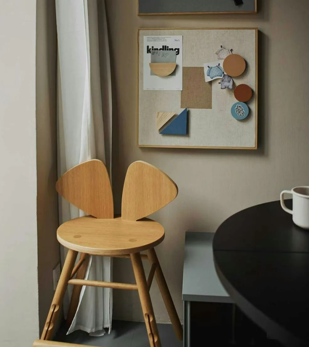 Mouse Junior Child Chair (3-9 years), White Ash