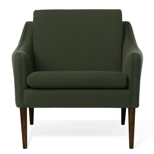 Mr. Olsen Lounge Chair, Dark Green / Walnut Oiled Oak