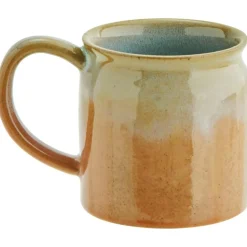 Mug With Ear Ø8 cm, Brown / Grey