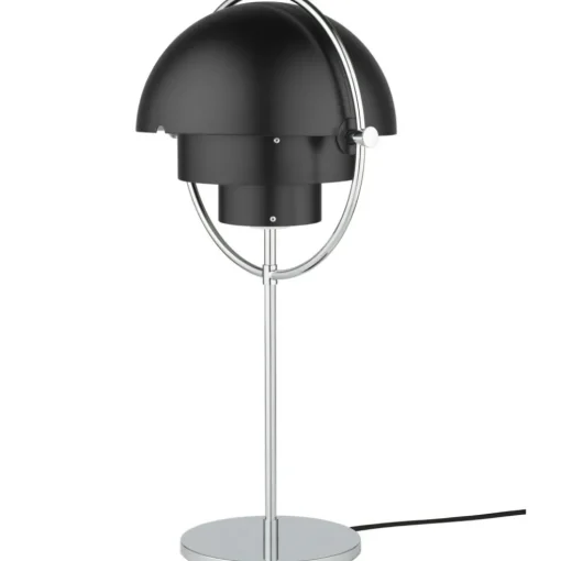 Multi-Lite Table Lamp, Chrome / White
